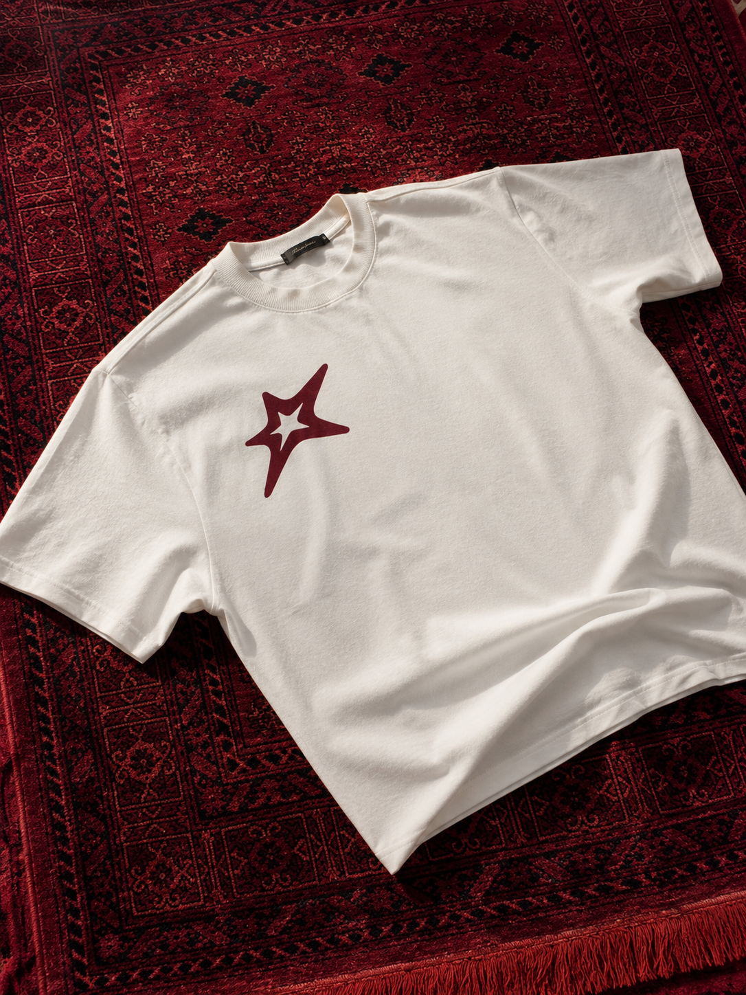 تیشرت باکسی Salione | Red star tee
